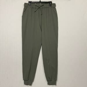 Lululemon Olive Green Stretch High Rise Jogger Pants Size 10